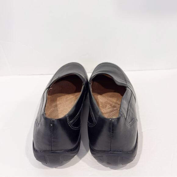 NATURALIZER WOMENS BLACK LEATHER SLIP ON LOAFERS COMFORTABLE SHOES 8M NO BOX - Picture 3 of 6